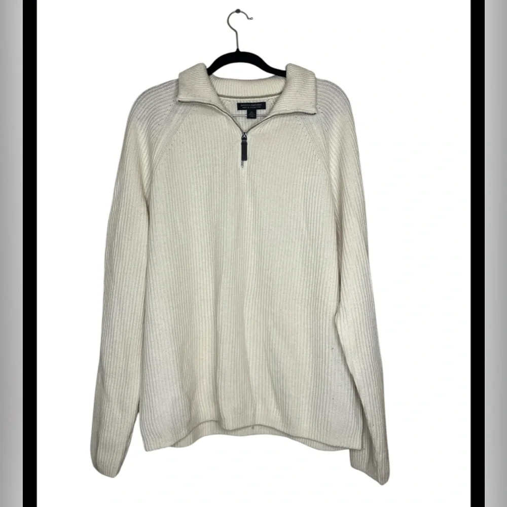 Banana Republic Wool-Blend Vito Half-Zip Sweater XL
